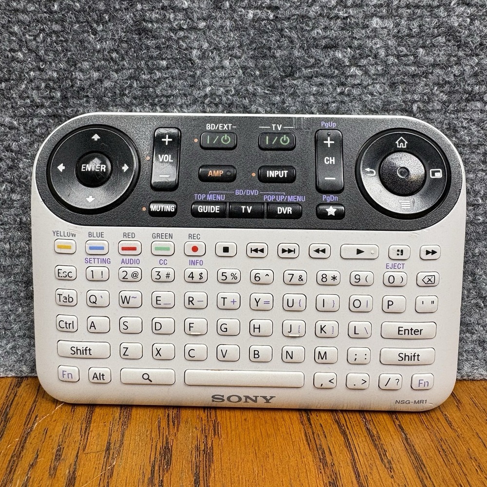 Sony NSG-MR1 QWERTY Keyboard Remote Control White - OEM for Google TV NSZ-GT1